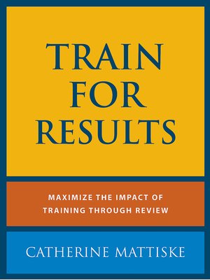 cover image of Train for Results